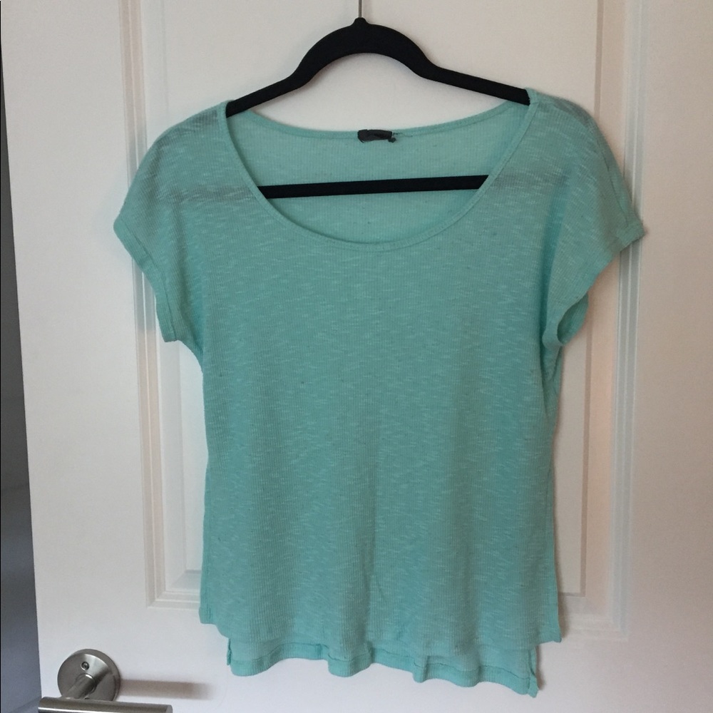 Urban Outfitters Aqua Side Slit Tee